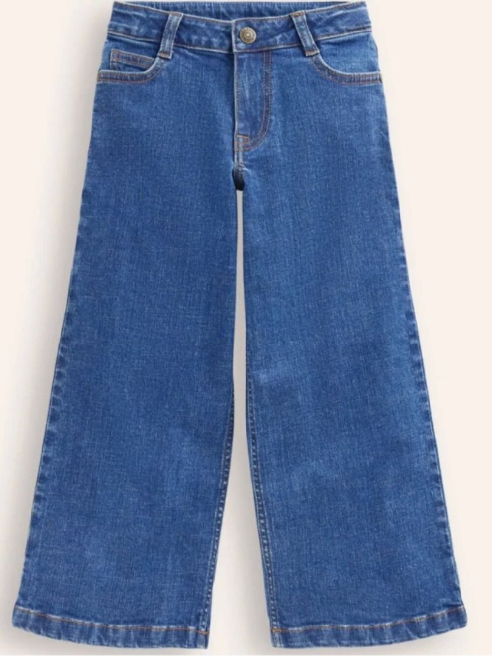 Mini Boden Wide Leg Jeans (girl, size 9)
